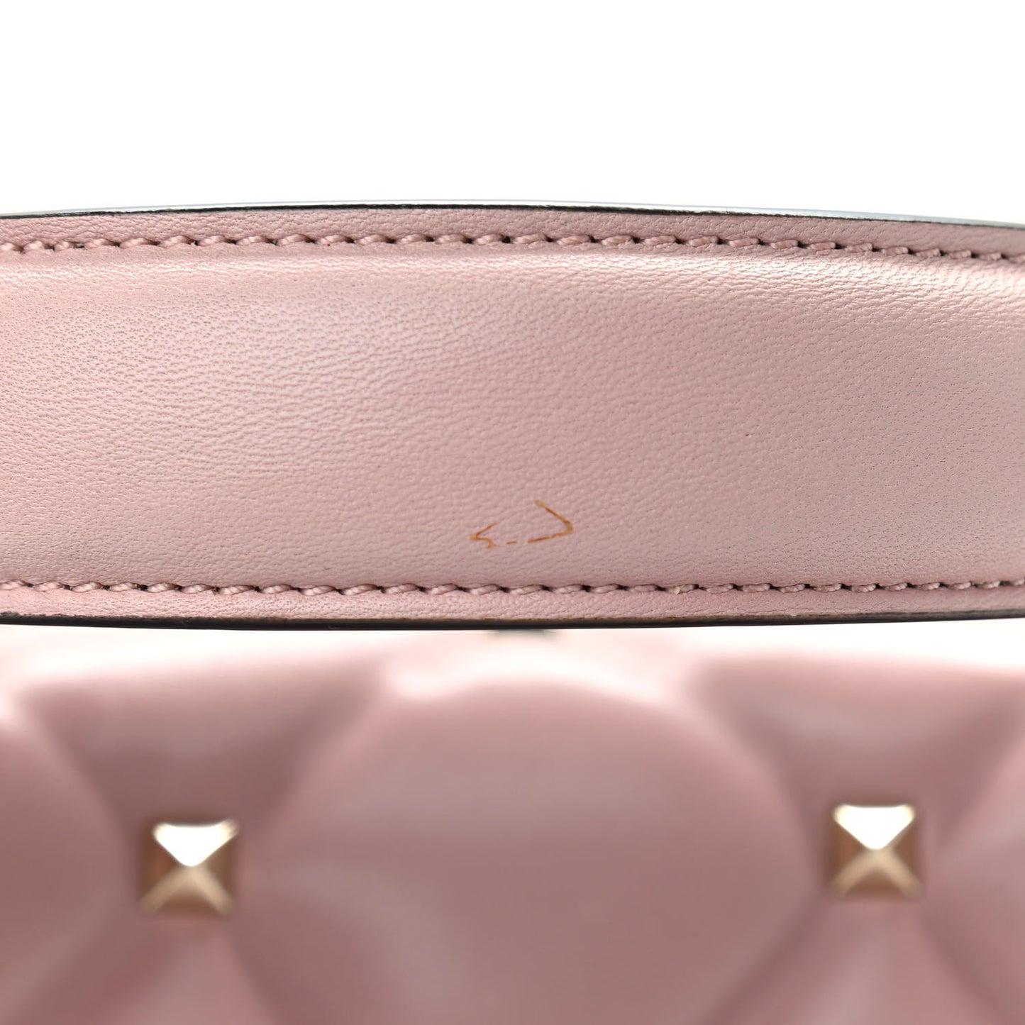 Nappa Medium Candystud Top Handle Bag Poudre