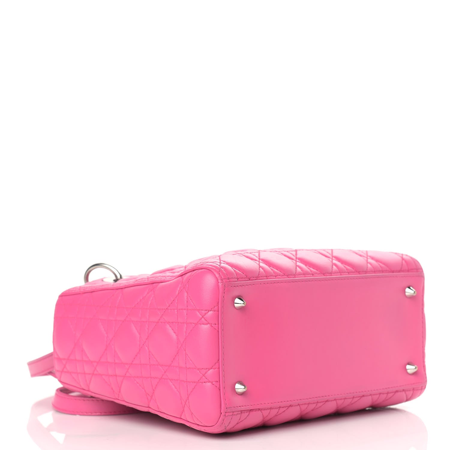 Christian Dior Lambskin Cannage Medium Lady Dior Pink 3 of 15