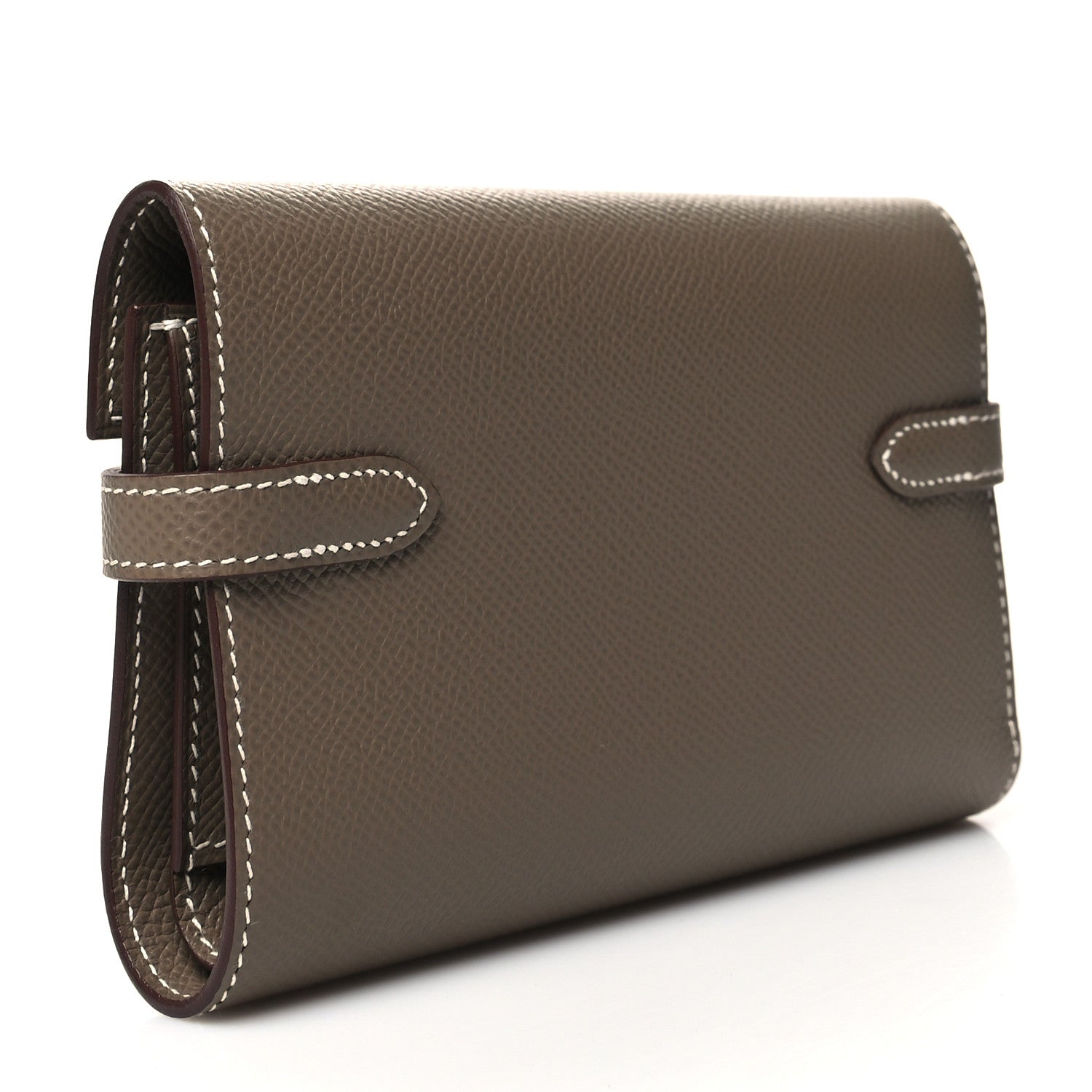 Hermes Epsom Medium Kelly Wallet Etoupe 3 of 9