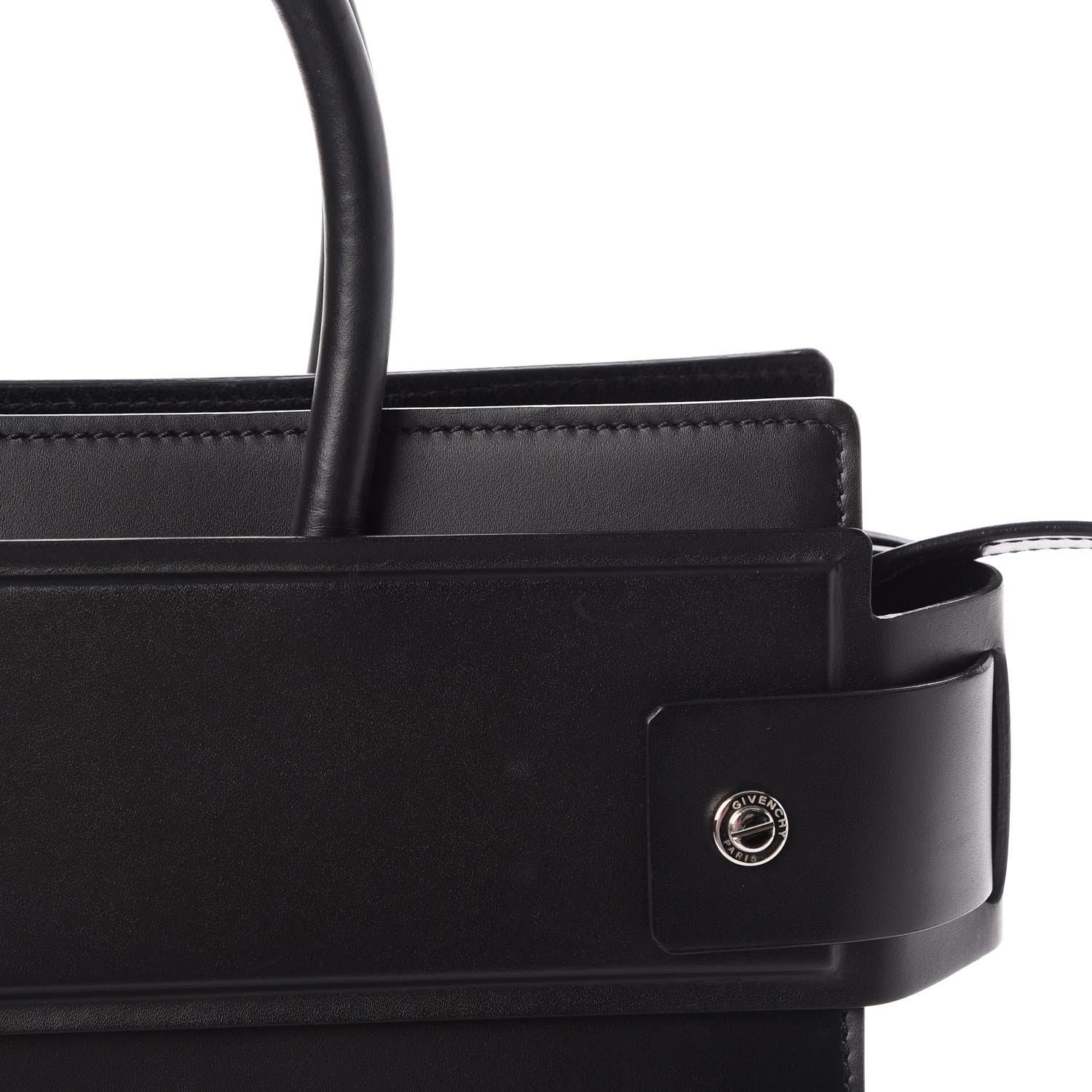 Givenchy Smooth Calfskin Small Horizon Satchel Black 10 of 11