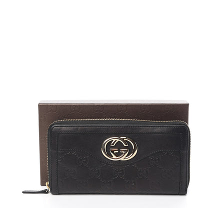Gucci Guccissima Sukey Zip Around Wallet Black 7 of 7
