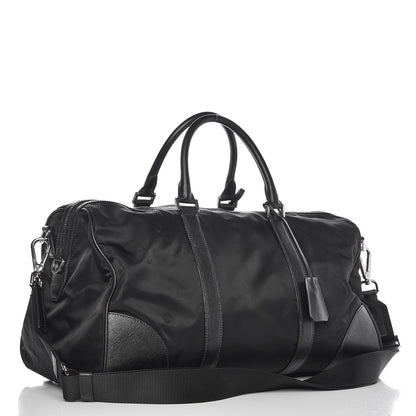 Prada Tessuto Nylon Saffiano Duffle Bag Nero Black 4 of 8