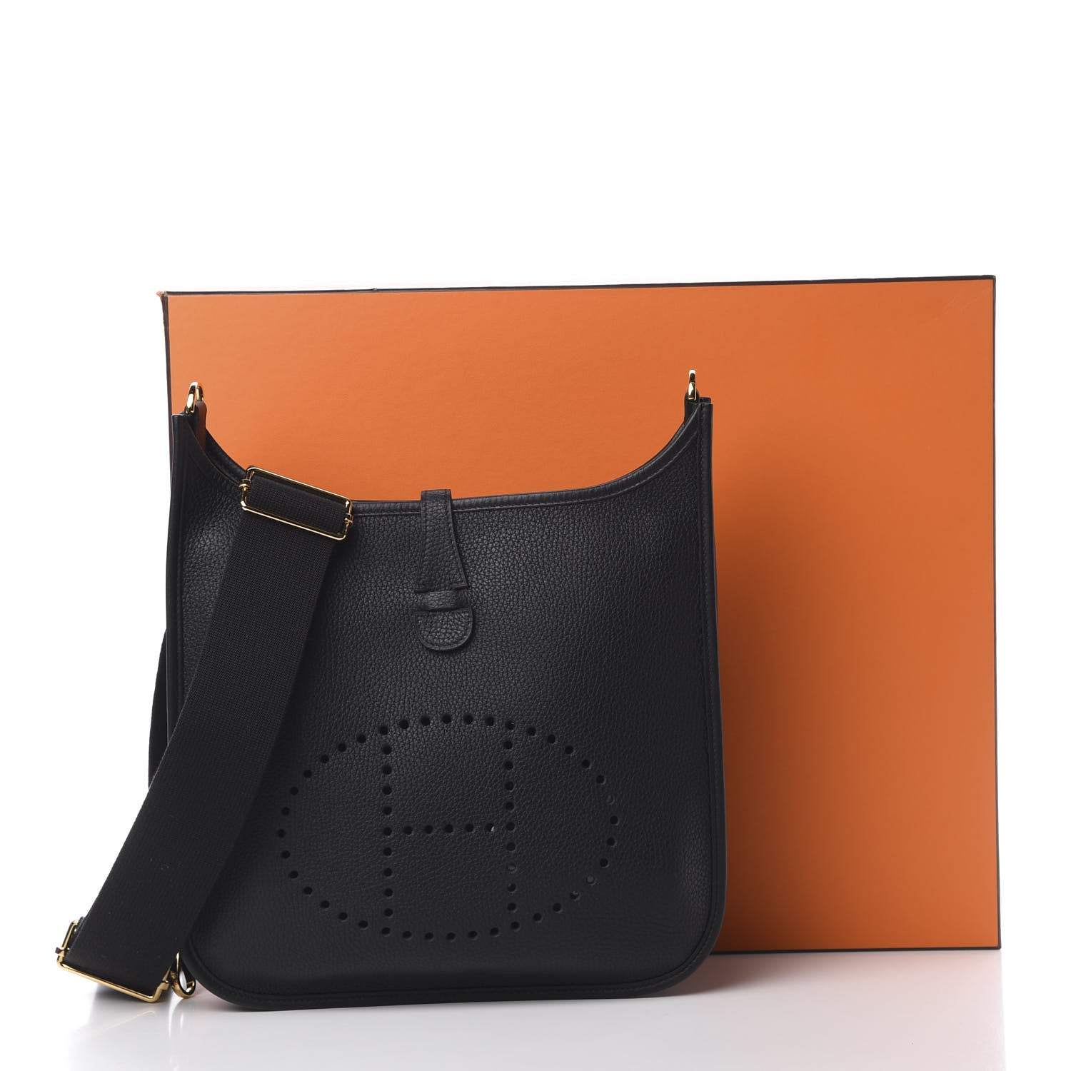 Hermes Taurillon Clemence Evelyne III PM Black 11 of 11