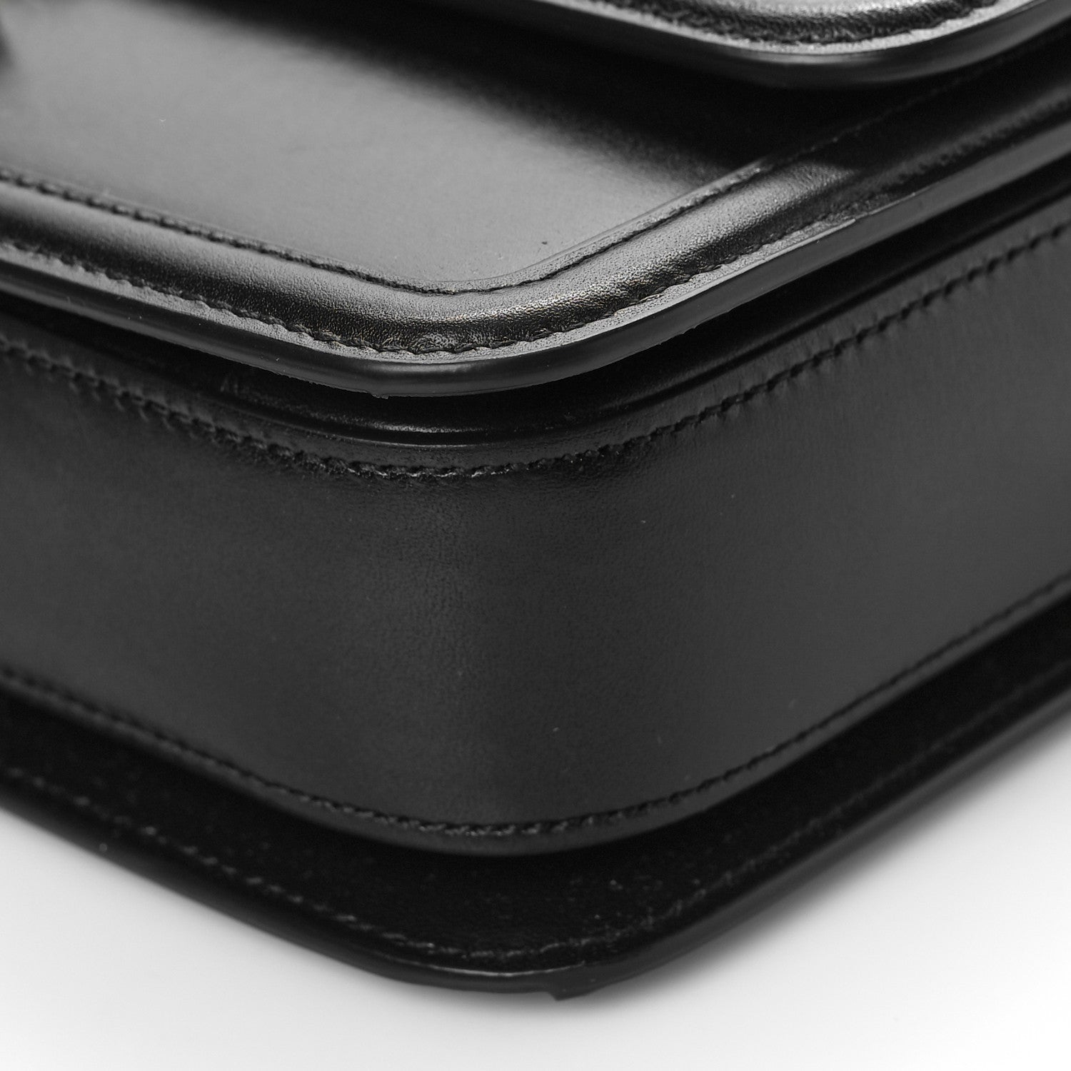 Saint Laurent Box Calfskin Monogram Medium Solferino Satchel Black 9 of 11