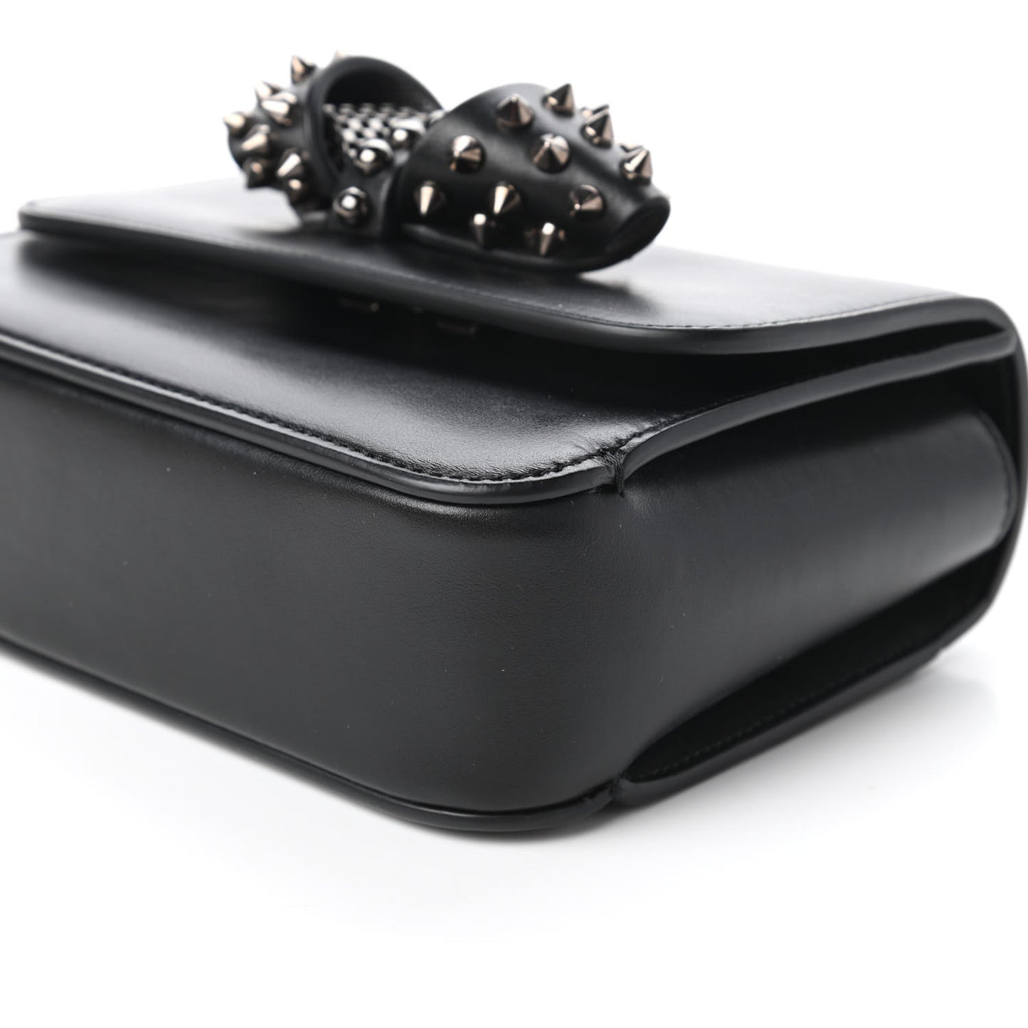 Calfskin Baby Sweety Charity NV Shoulder Bag Black