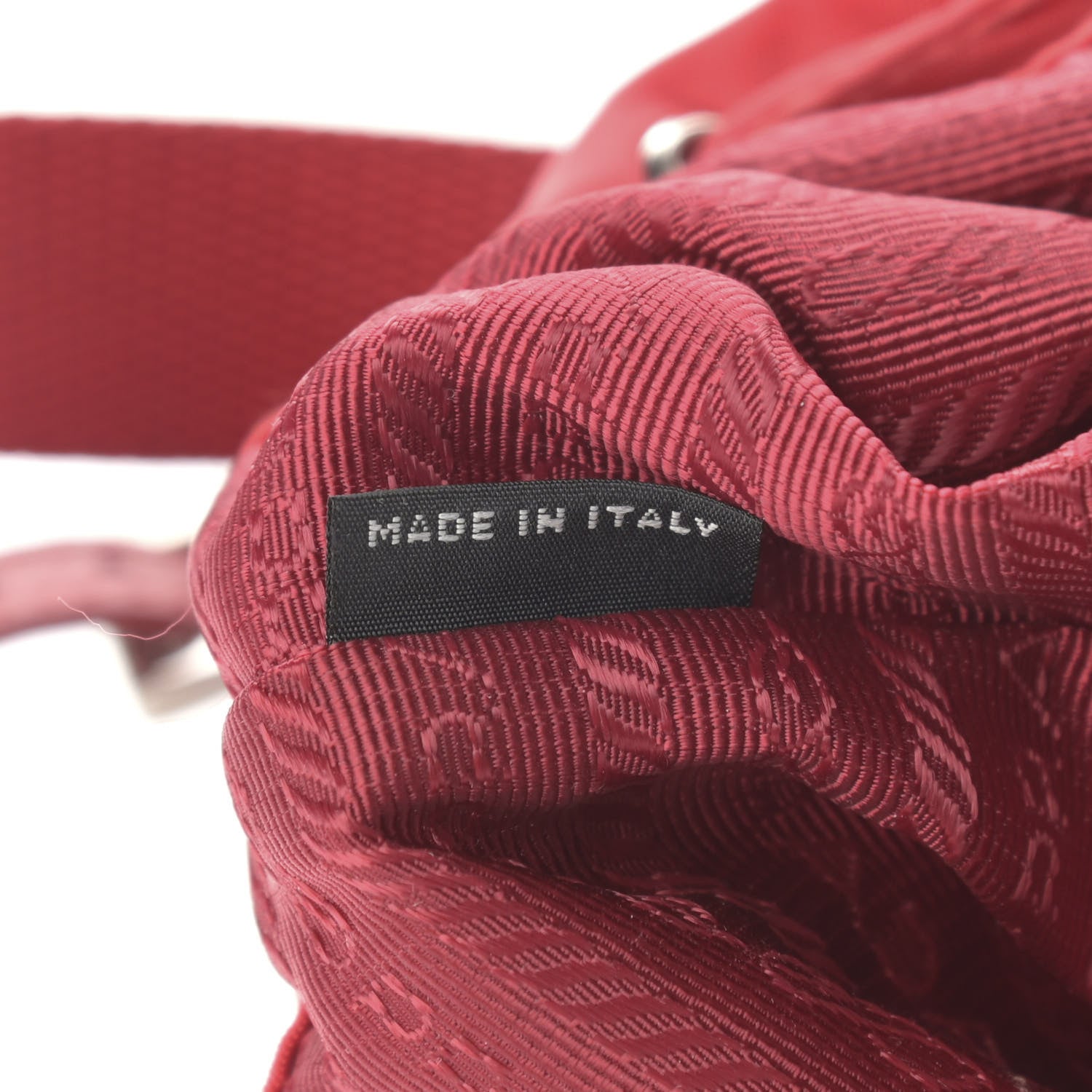 Prada Nylon Vela Mini Crossbody Backpack Rosso 7 of 12