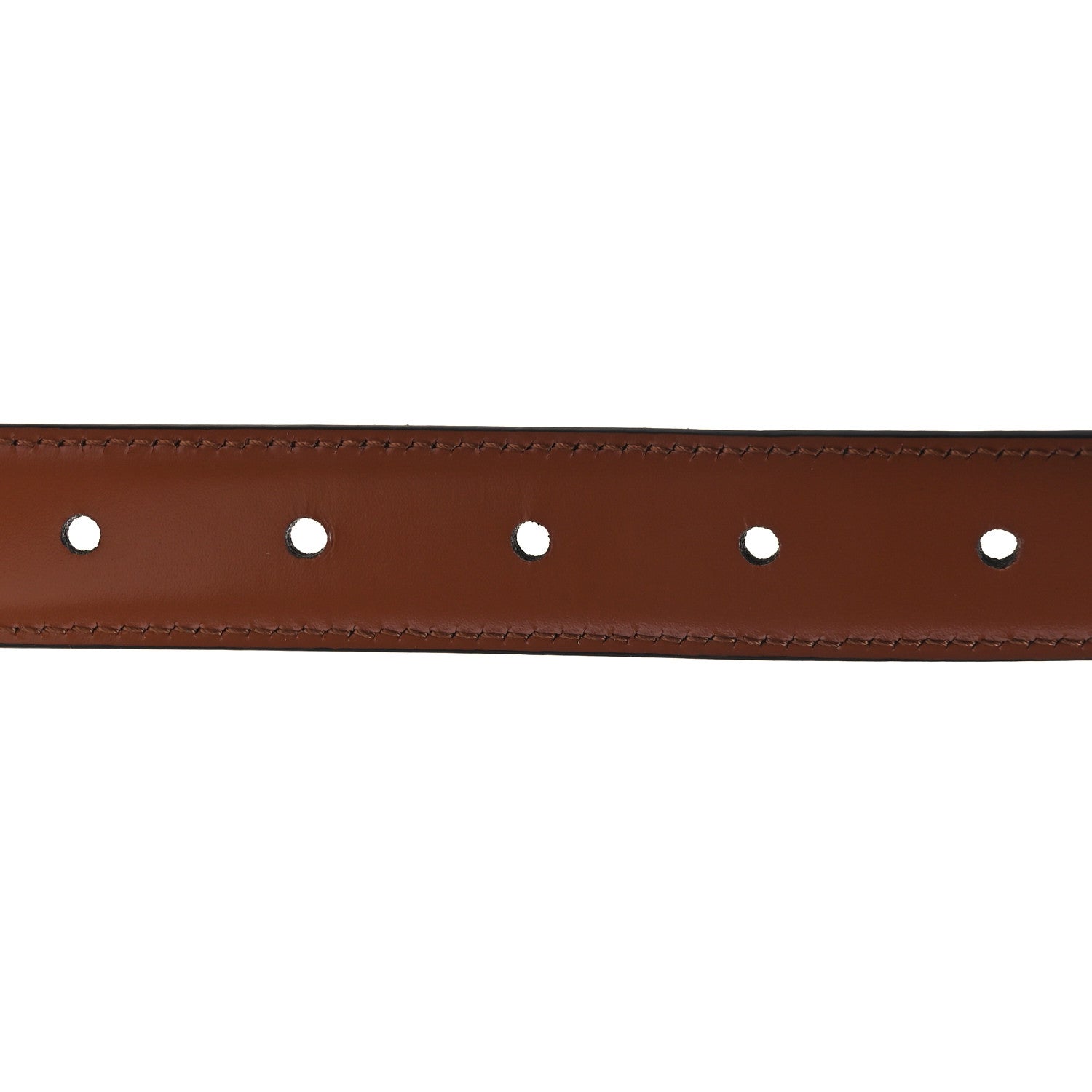 Celine Box Calfskin Crystal Reversible 25mm Triomphe Belt 75 30 Tan Rice 4 of 6