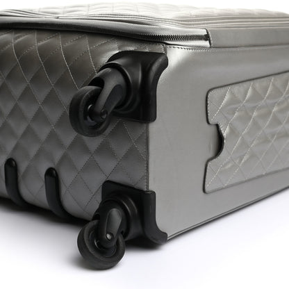 Chanel Metallic Caviar Quilted Coco Case Trolley Silver 8 of 13