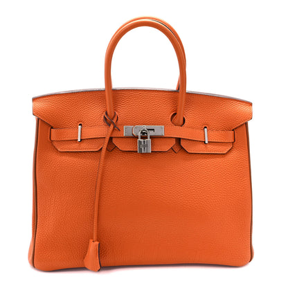 Hermes Togo Birkin 35 Potiron Gold 1 of 9