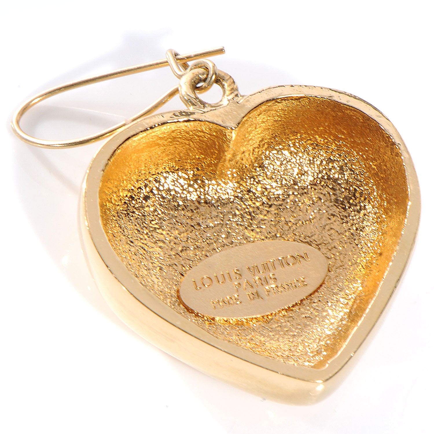 Louis Vuitton Fraises Strawberry Heart Earrings 4 of 5