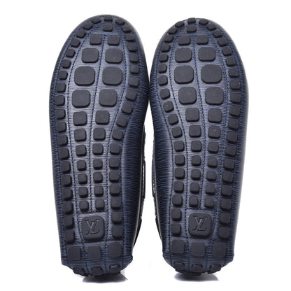 Louis Vuitton Epi Arizona Car Shoe Moccasin Loafers 9 Blue 6 of 9