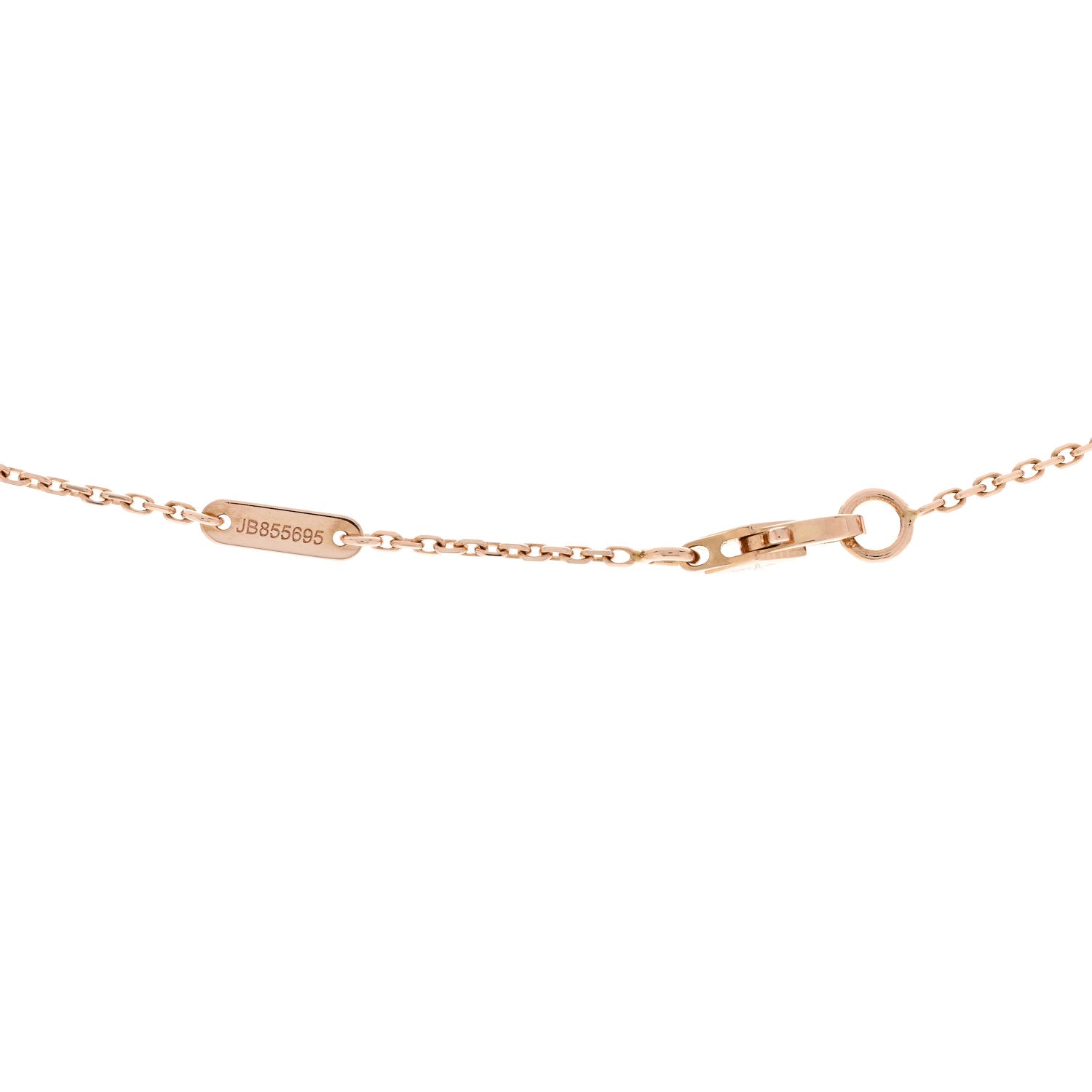 Van Cleef & Arpels 18K Rose Gold Sweet Alhambra Pendant Necklace 5 of 6