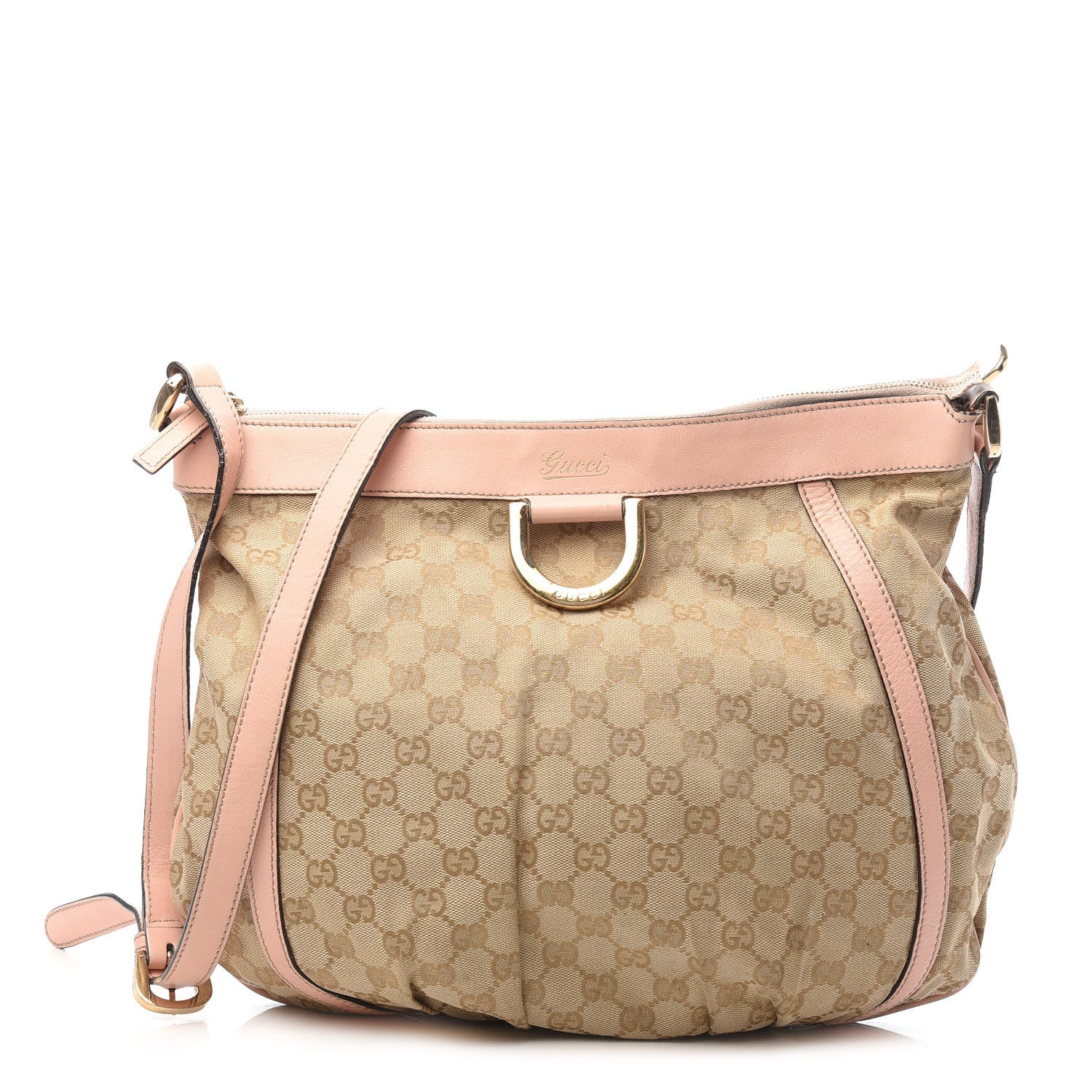 Gucci Monogram Large D Gold Ring Messenger Pink 1 of 9