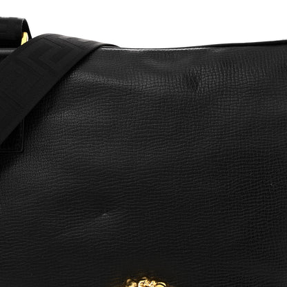 Versace Grained Calfskin Medusa Head Shoulder Bag Black 7 of 11