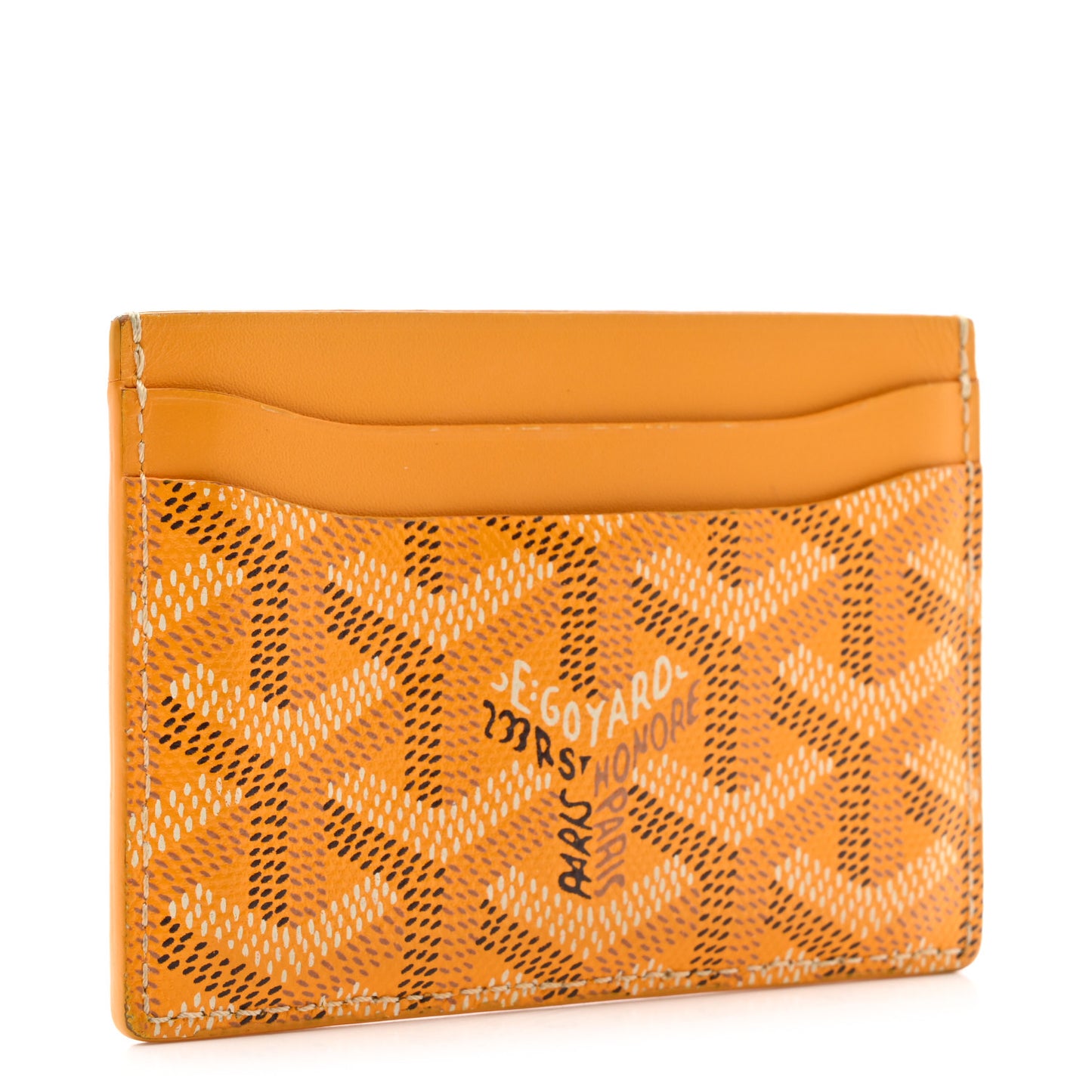 Goyardine Saint Sulpice Card Holder Yellow