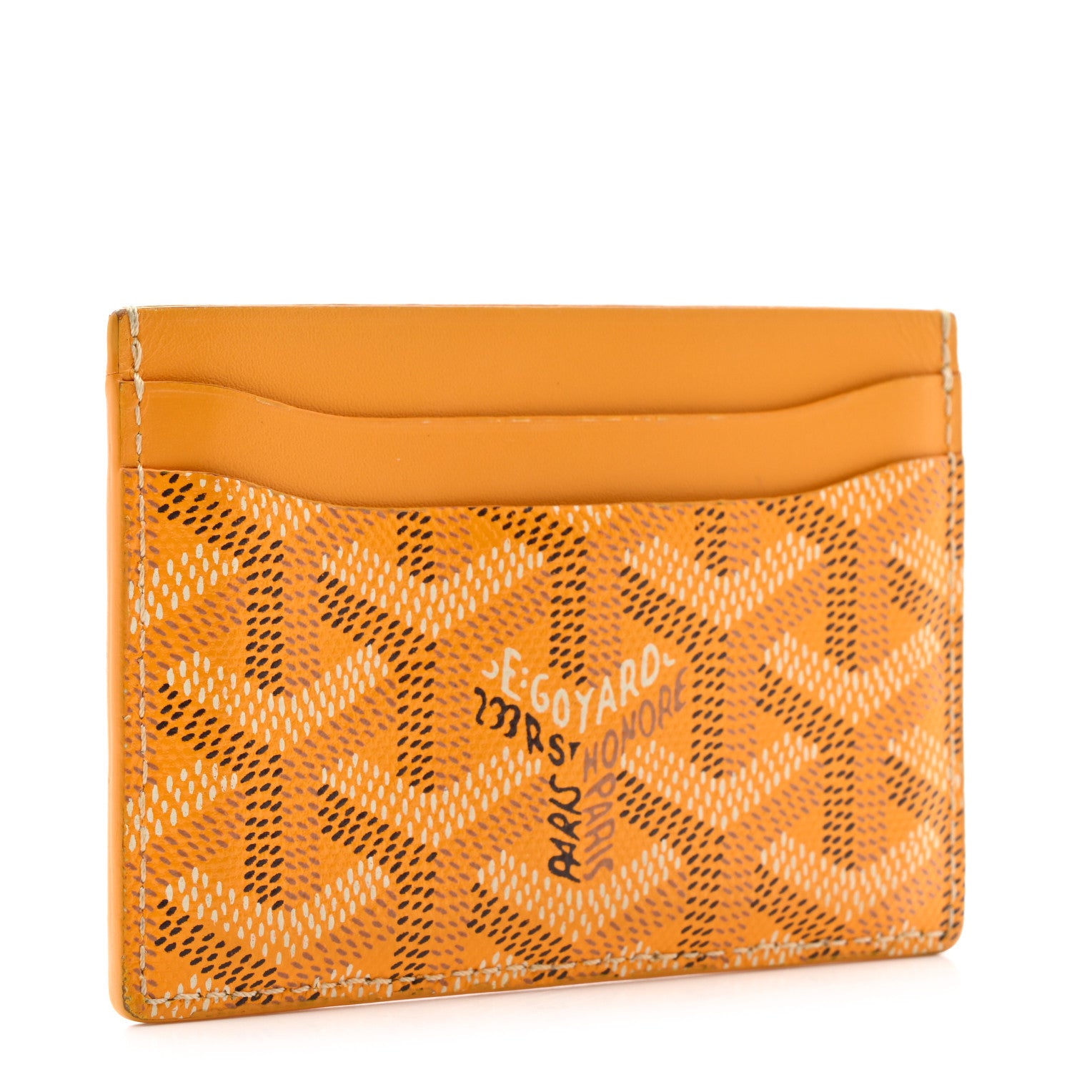 Goyard Goyardine Saint Sulpice Card Holder Yellow 3 of 8