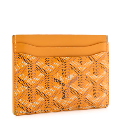 Goyard Goyardine Saint Sulpice Card Holder Yellow 3 of 8