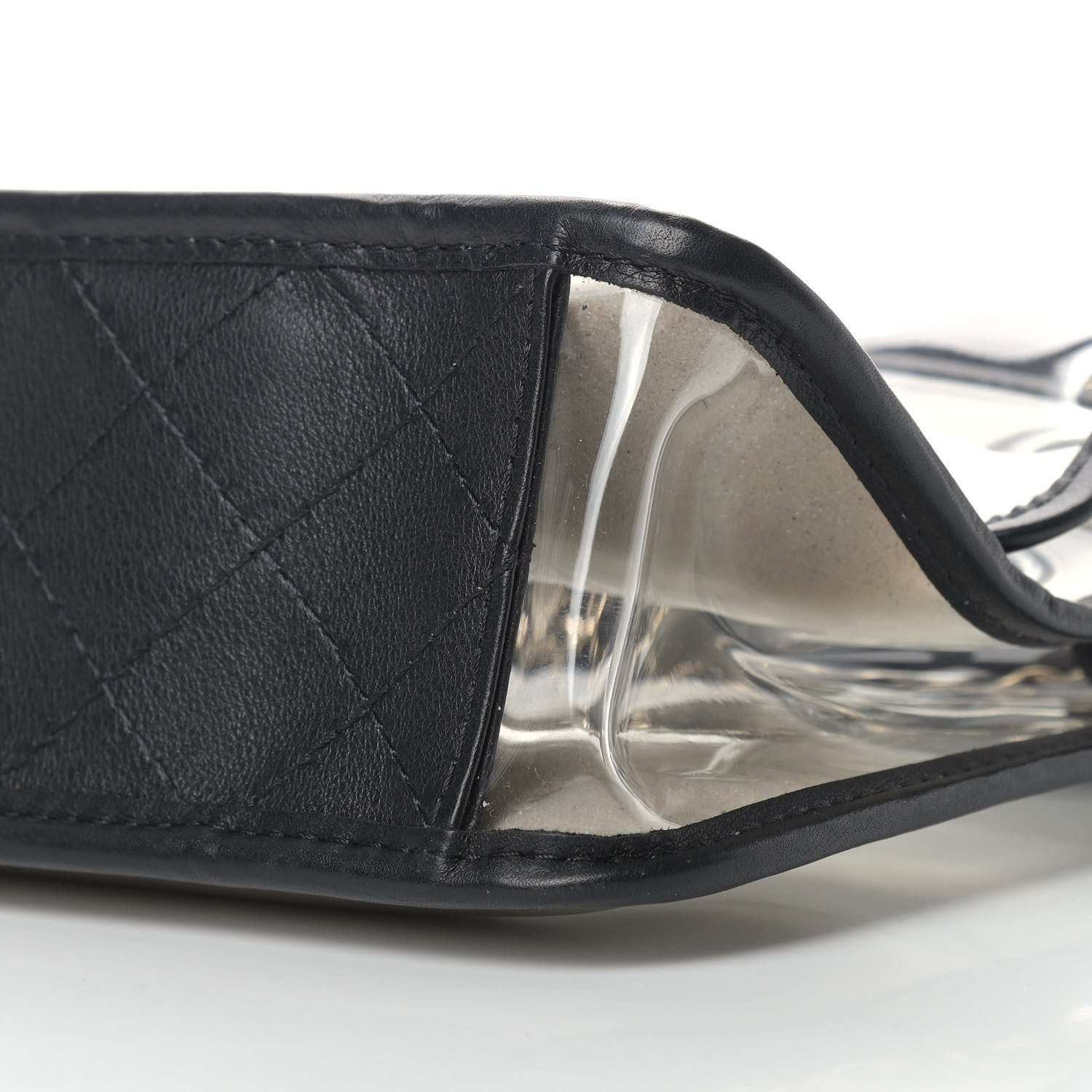 Chanel Lambskin PVC Sand By The Sea Flap With Pearl Strap Black 9 of 9
