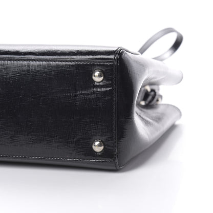 Fendi Patent Vitello Elite Petite 2Jours Tote Black 10 of 10