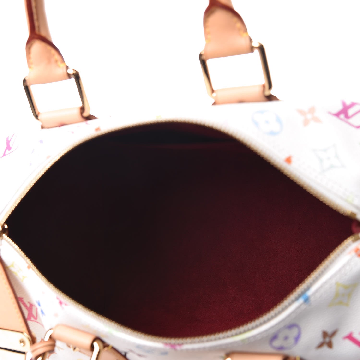 Louis Vuitton Monogram Multicolor Speedy 30 White 6 of 9