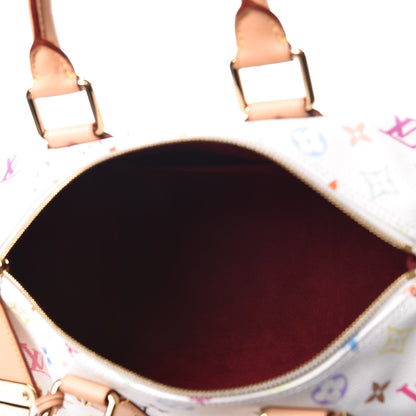 Louis Vuitton Monogram Multicolor Speedy 30 White 6 of 9