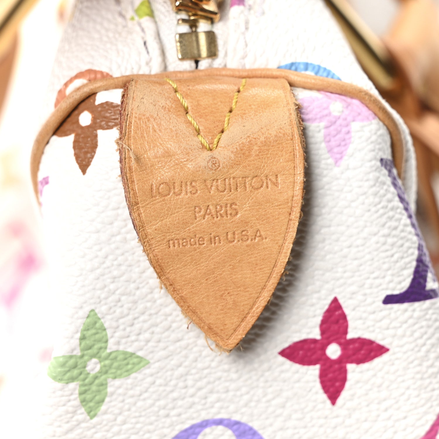 Louis Vuitton Monogram Multicolor Speedy 30 White 6 of 9
