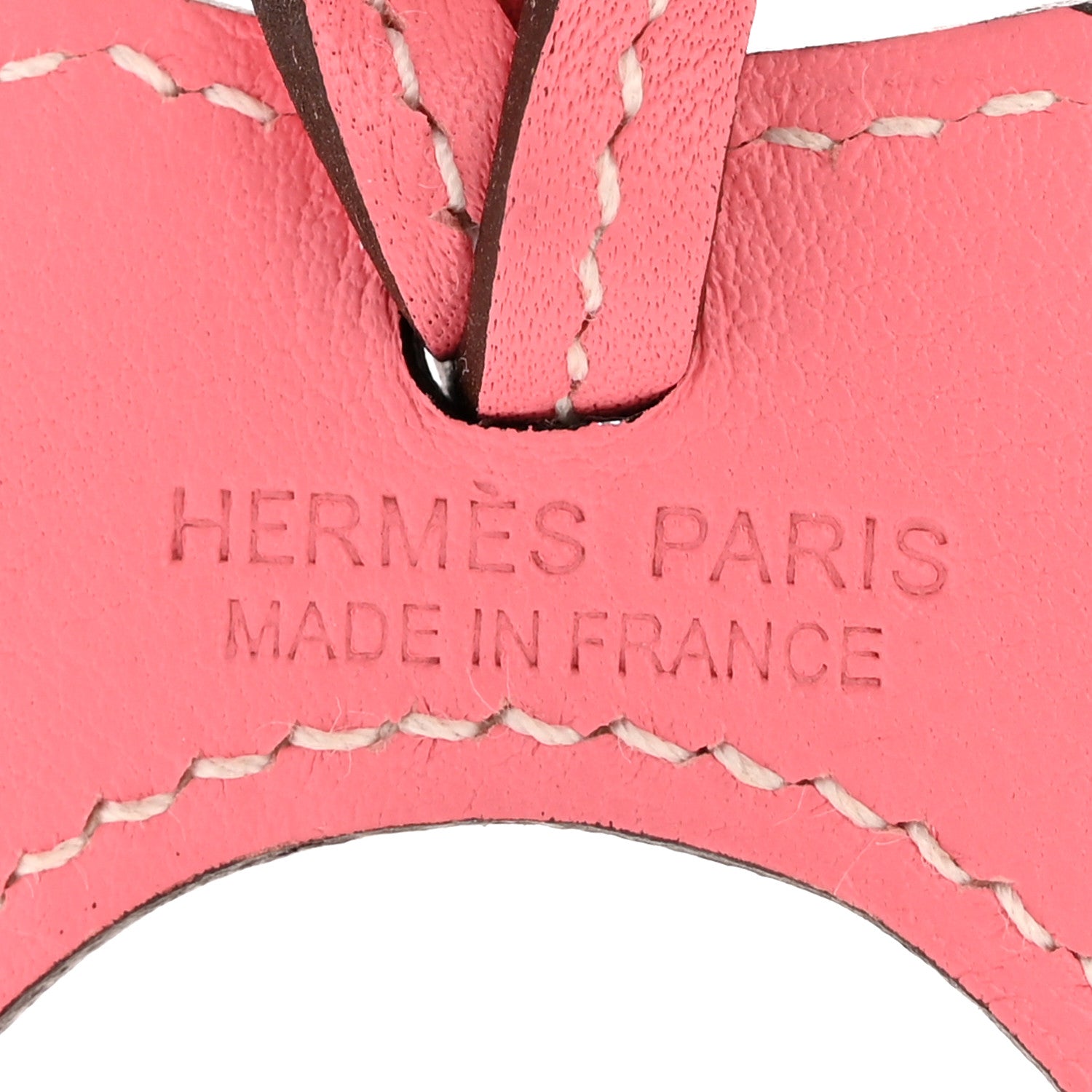 Hermes Swift Paddock Horseshoe Bag Charm Rose Ete 3 of 4