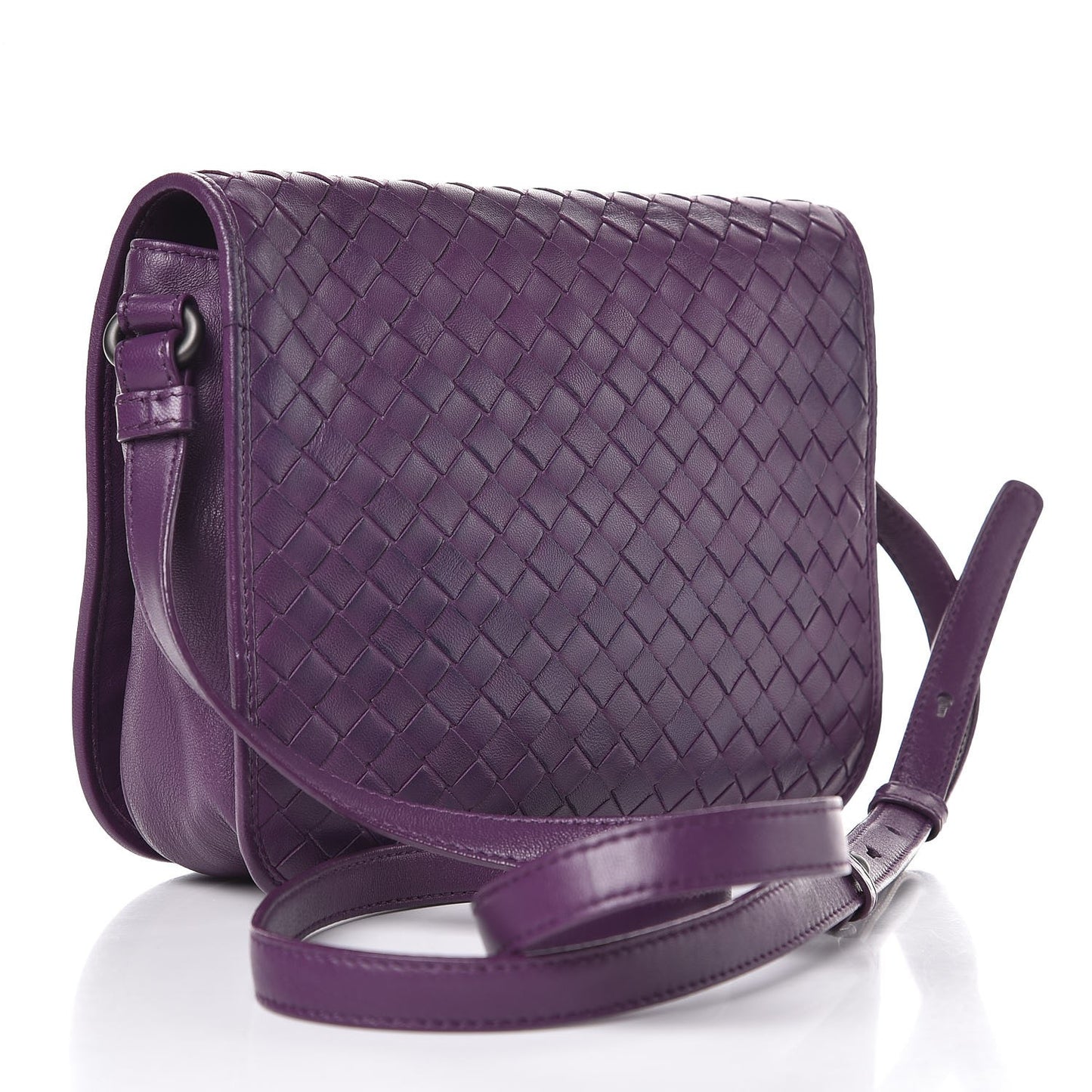 Nappa Intrecciato Mini Flap Crossbody Monalisa