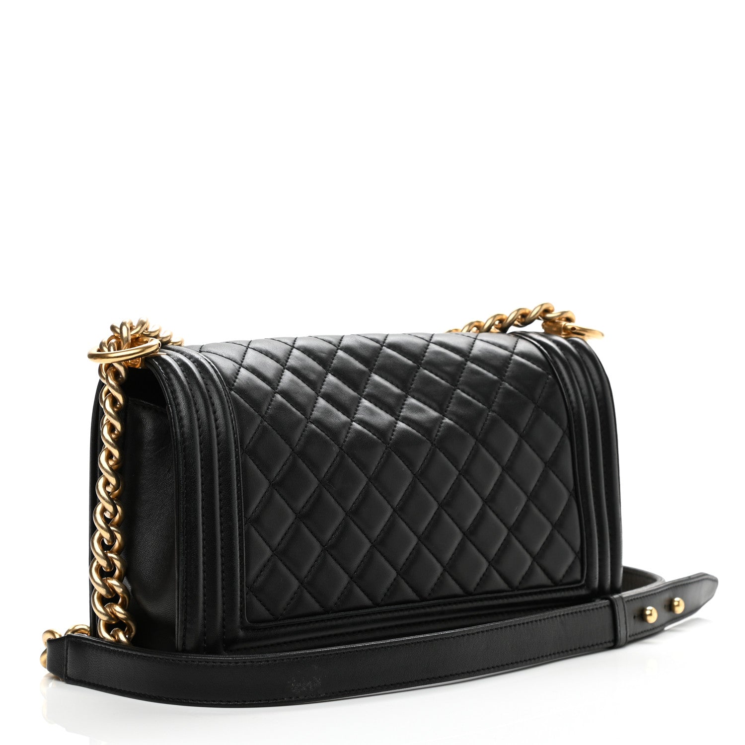 Chanel Lambskin Quilted Medium Boy Flap Black 3 of 13