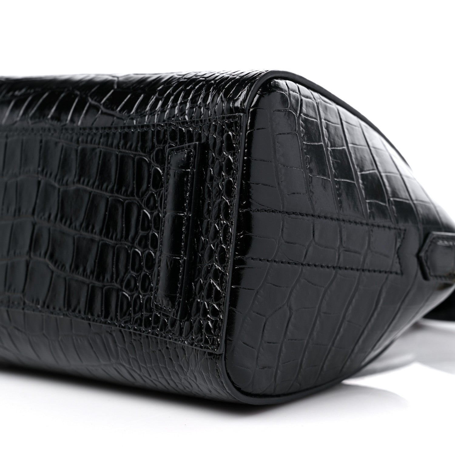 Givenchy Calfskin Crocodile Embossed Mini Antigona Black 8 of 8