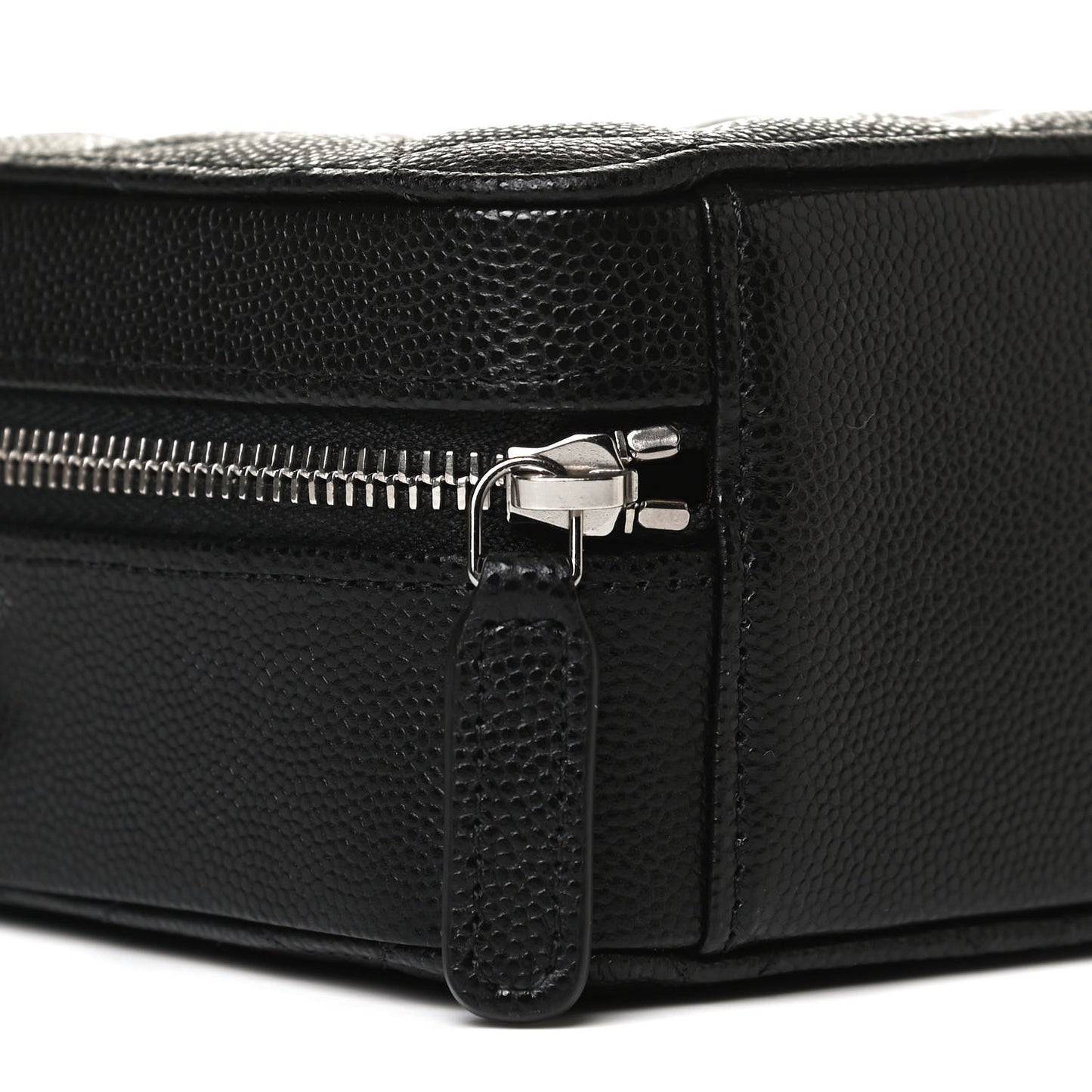 Caviar Quilted Camera Bag Black