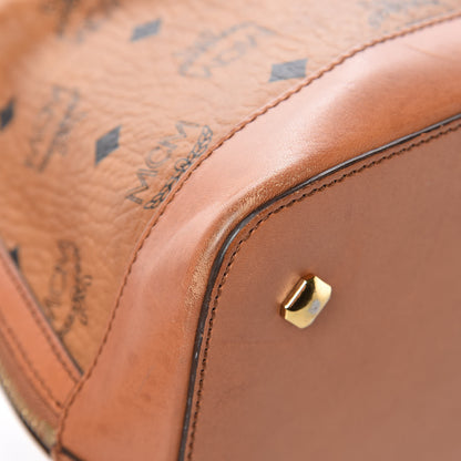 MCM Visetos Heritage Bowler Bag Cognac 24 of 27