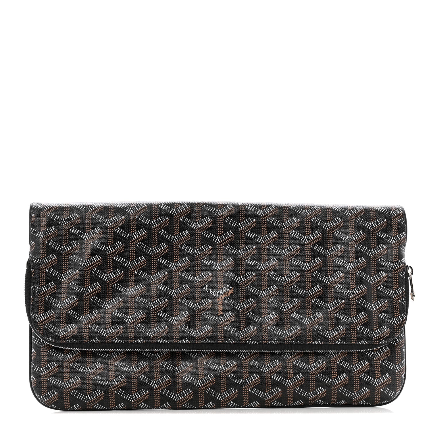 Goyard Goyardine Sainte Marie Soft Clutch Black 1 of 8