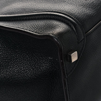 Celine Drummed Calfskin Shoulder Luggage Black 8 of 16