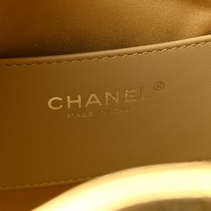 Chanel Metallic Aged Calfskin Quilted Small Chanel 25 Handbag Gold 6 of 15