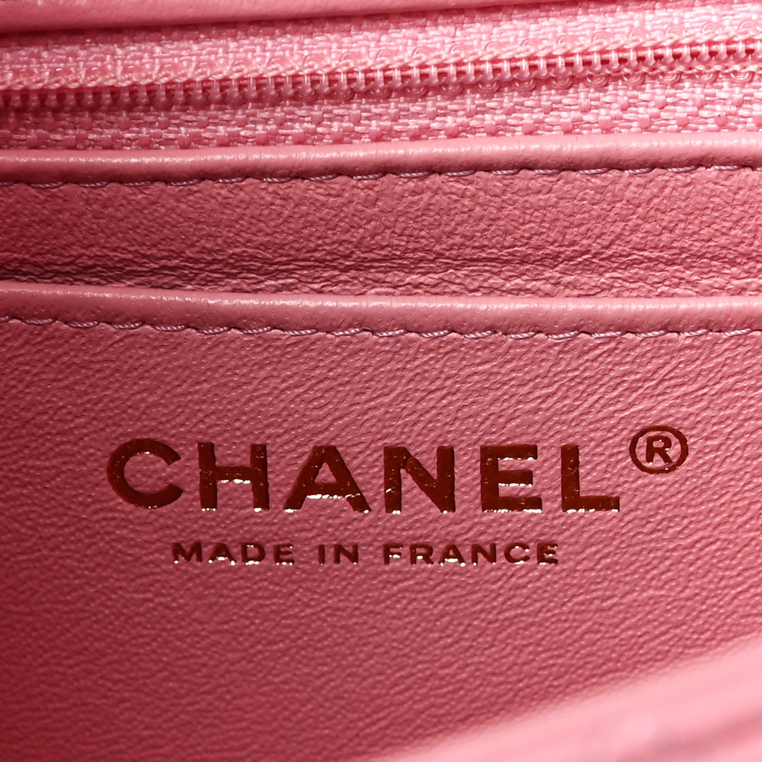 Chanel Lambskin Quilted Mini Rectangular Flap Pink 6 of 10