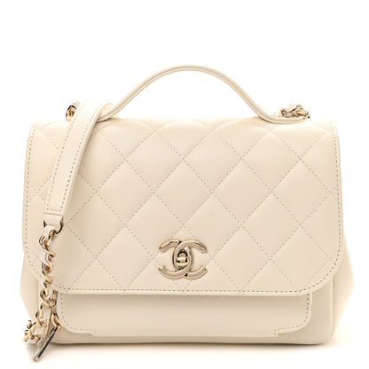 Chanel Caviar Quilted Medium Business Affinity Flap White 1 of 13
