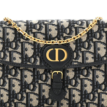 Christian Dior Oblique Bobby East West Pouch With Chain Blue 7 of 9