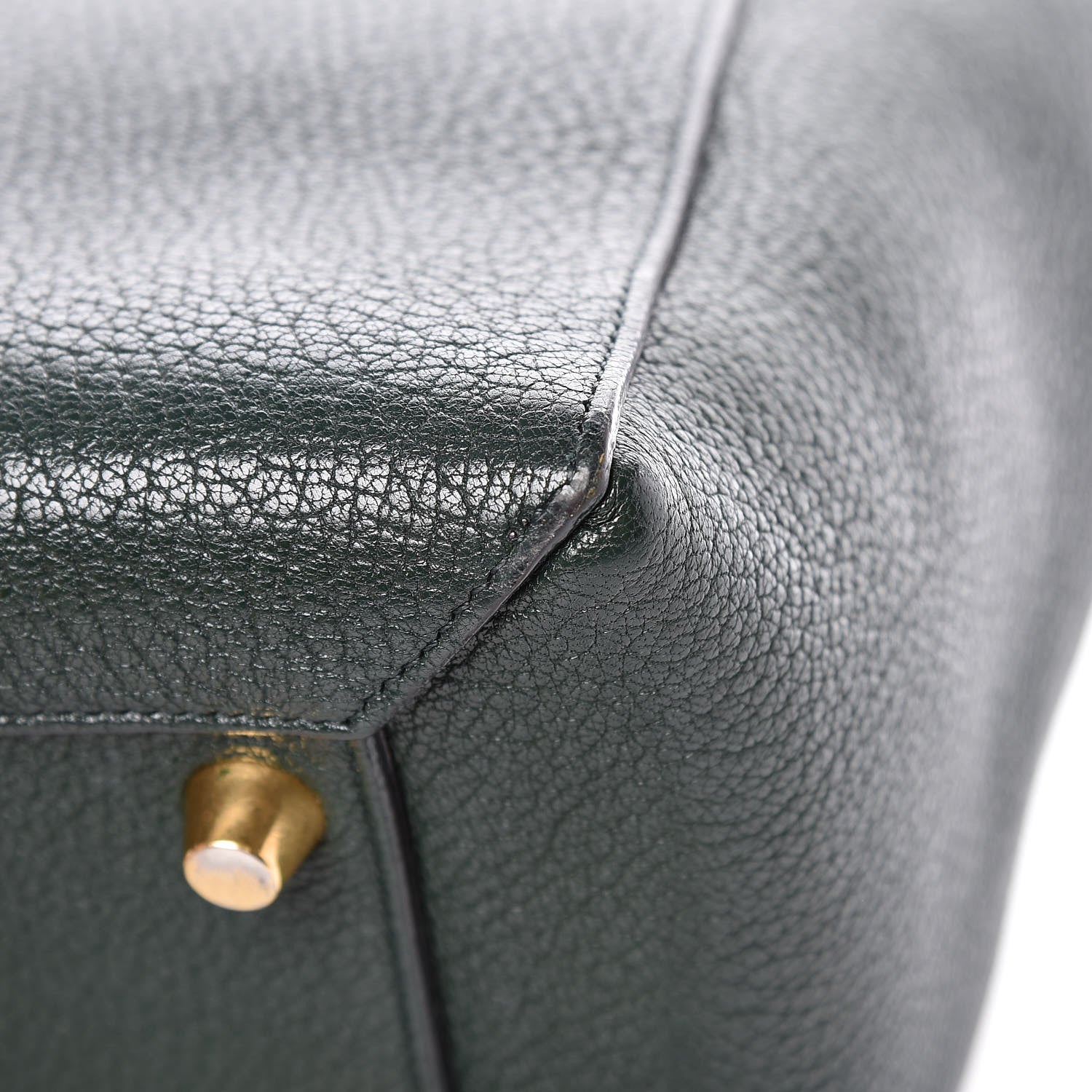 Celine Goatskin Smooth Calfskin Mini Belt Bag Dark Green 17 of 18