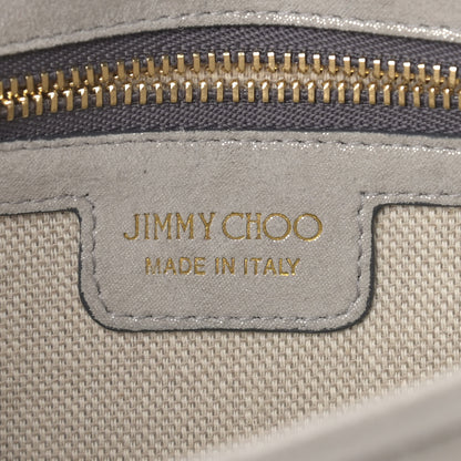 Jimmy Choo Suede Mini Ruby Chain Crossbody Silver 6 of 8