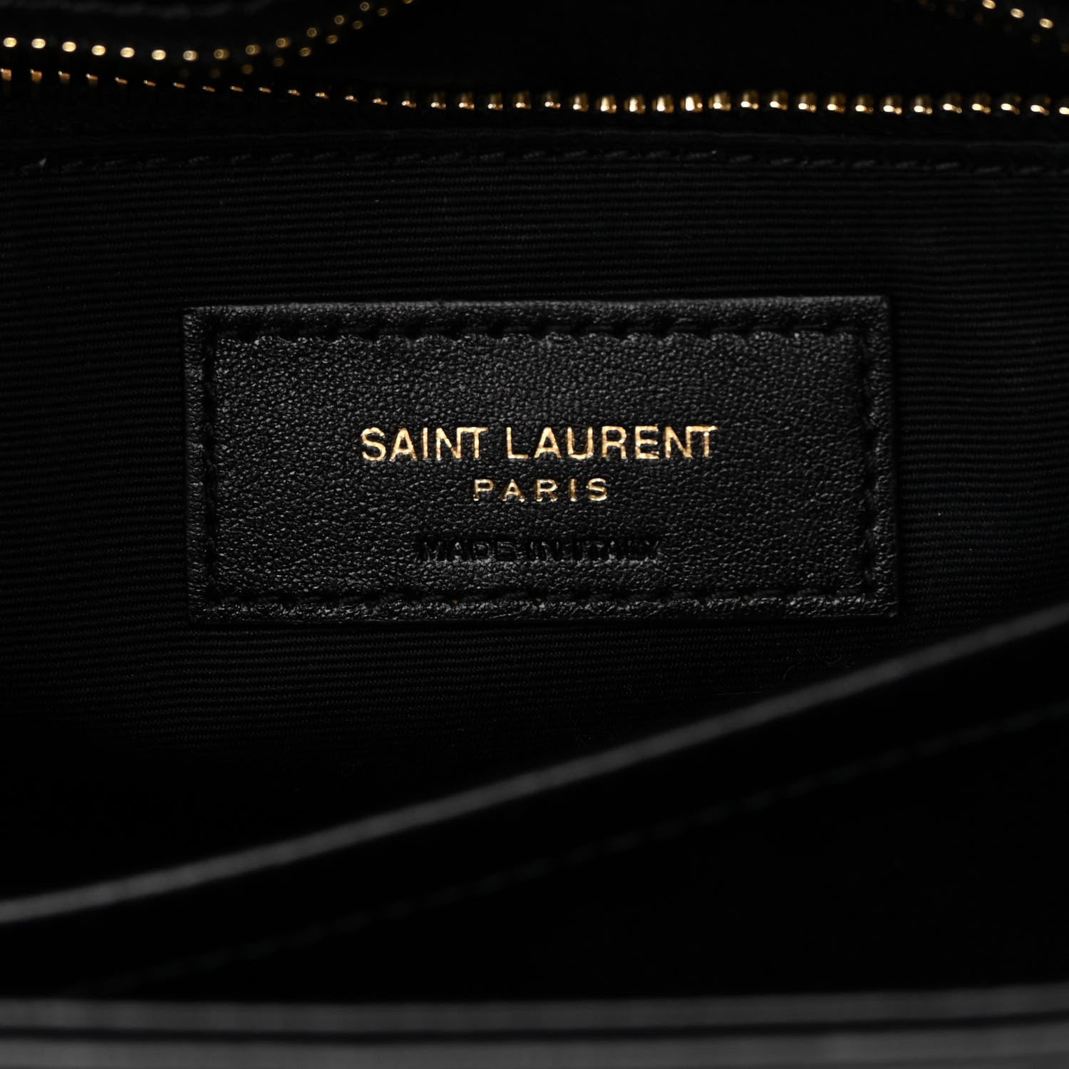 Saint Laurent Calfskin Y Quilted Monogram Toy Loulou Crossbody Bag Black 6 of 12