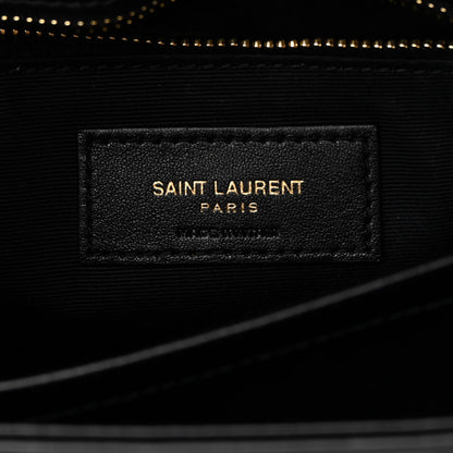 Saint Laurent Calfskin Y Quilted Monogram Toy Loulou Crossbody Bag Black 6 of 12