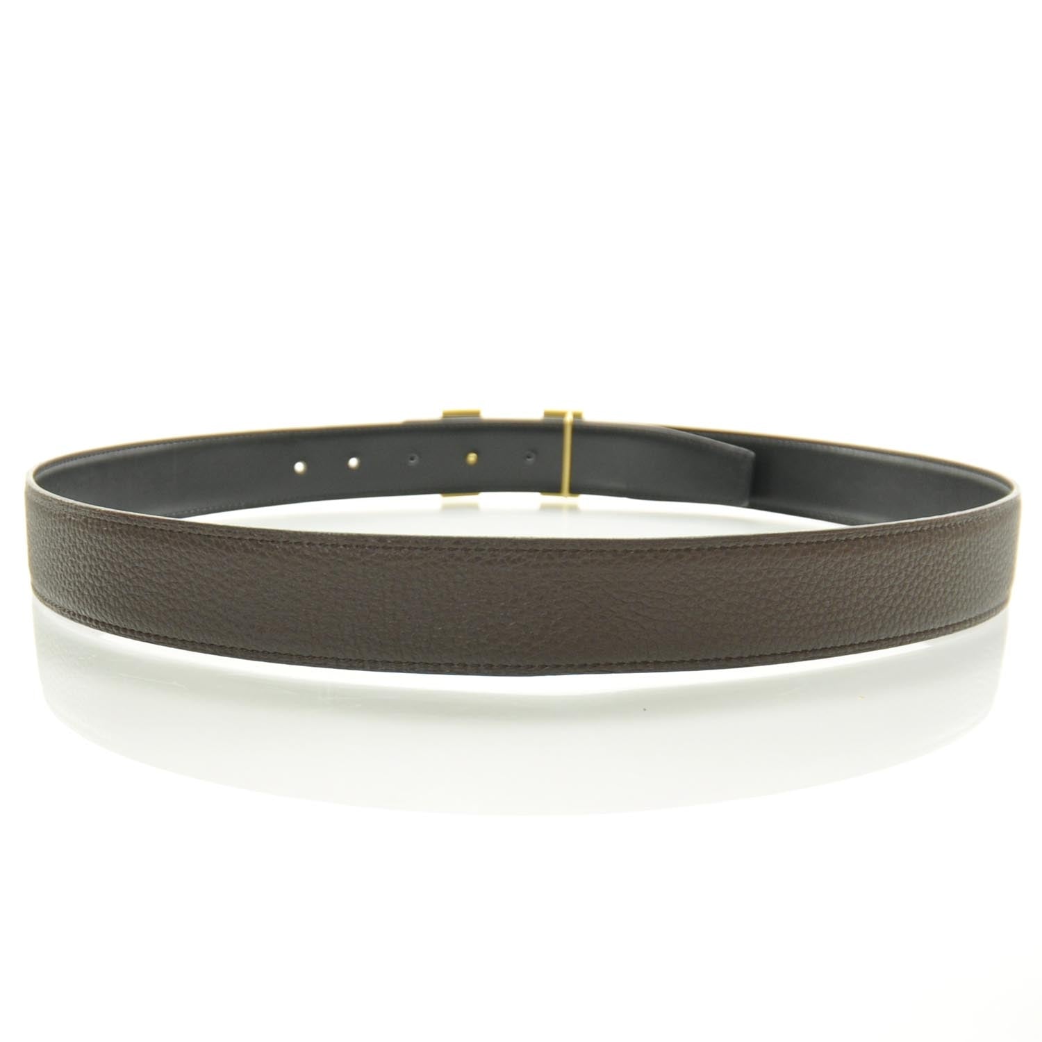 Hermes Leather Reversible H Belt 90 2 of 6