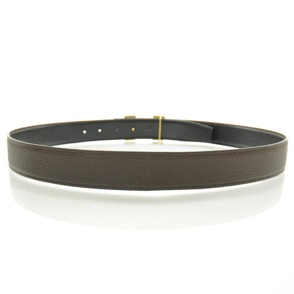 Hermes Leather Reversible H Belt 90 2 of 6