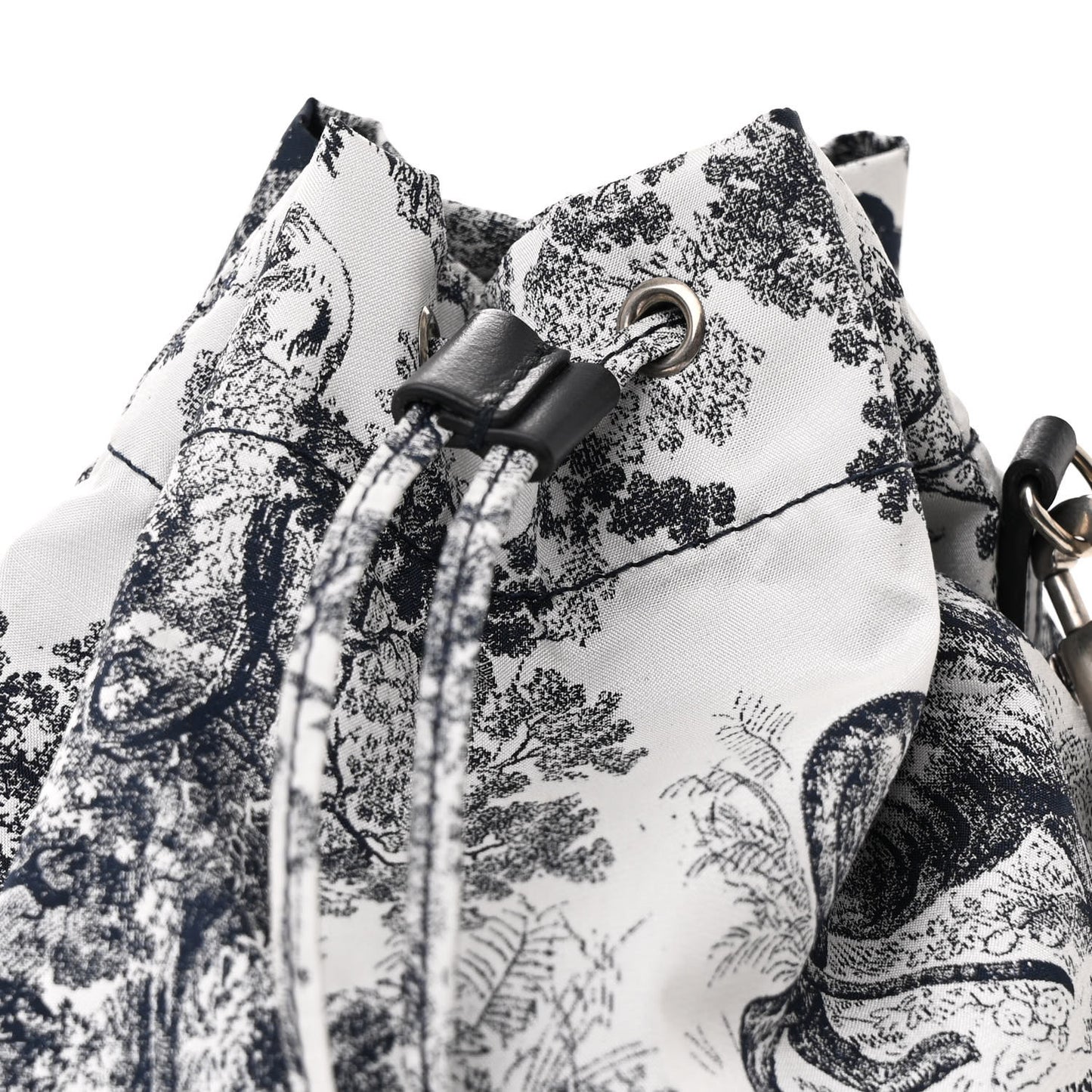 Technical Fabric Embroidered Toile De Jouy Sauvage DiorTravel Pouch Blue