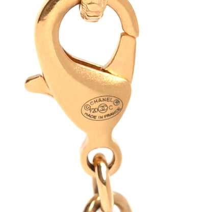 Chanel ID Dog Tag Charm Necklace Gold 4 of 5