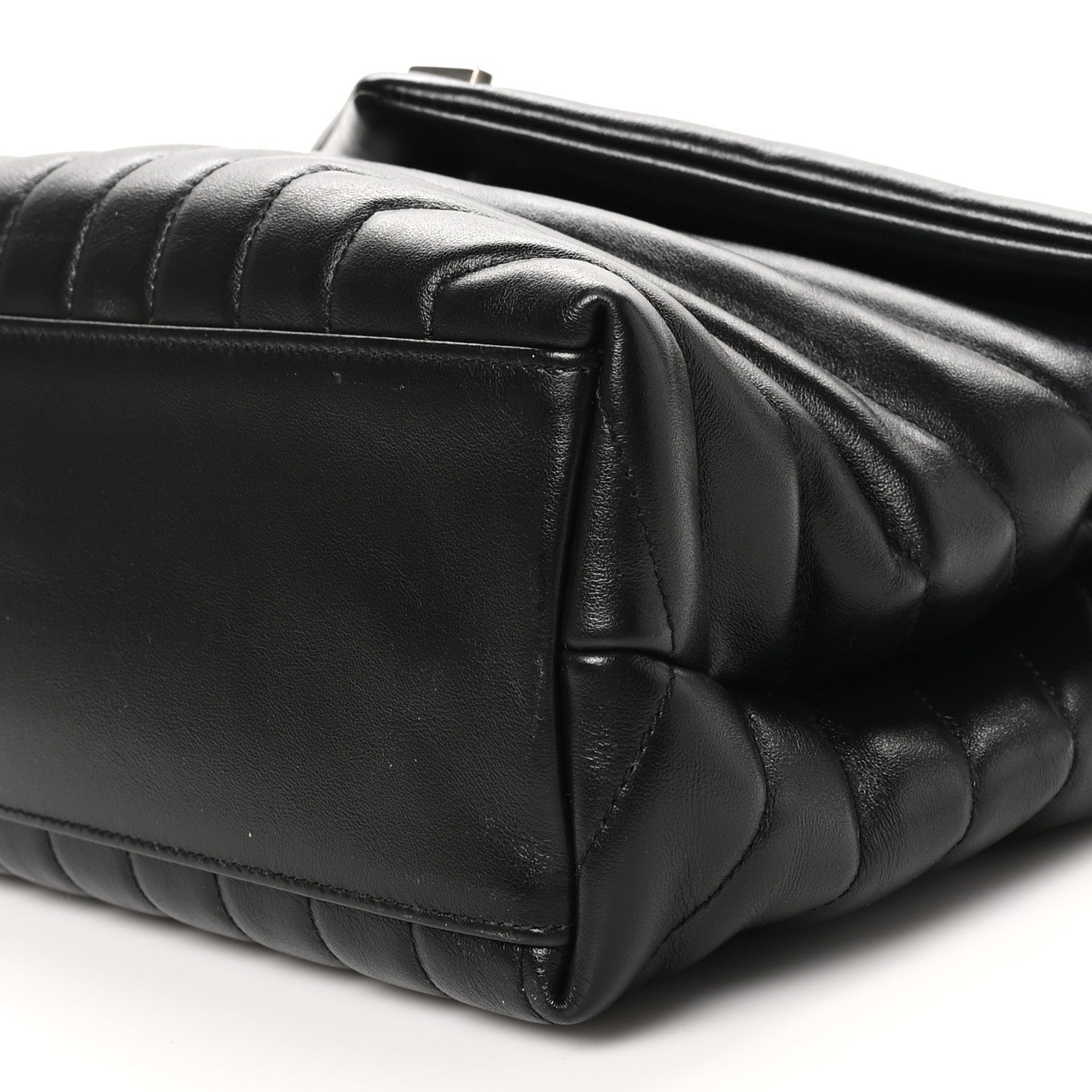 Saint Laurent Calfskin Y Quilted Monogram Medium Loulou Chain Satchel Black 10 of 10