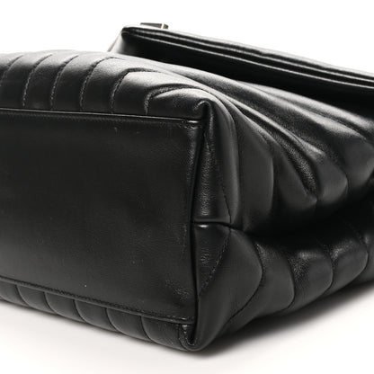 Saint Laurent Calfskin Y Quilted Monogram Medium Loulou Chain Satchel Black 10 of 10
