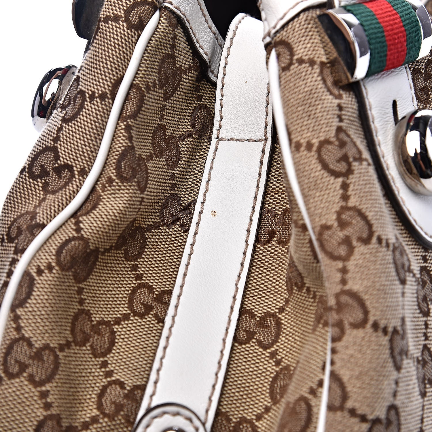 Gucci Monogram Match Ball Shoulder Bag White 13 of 14