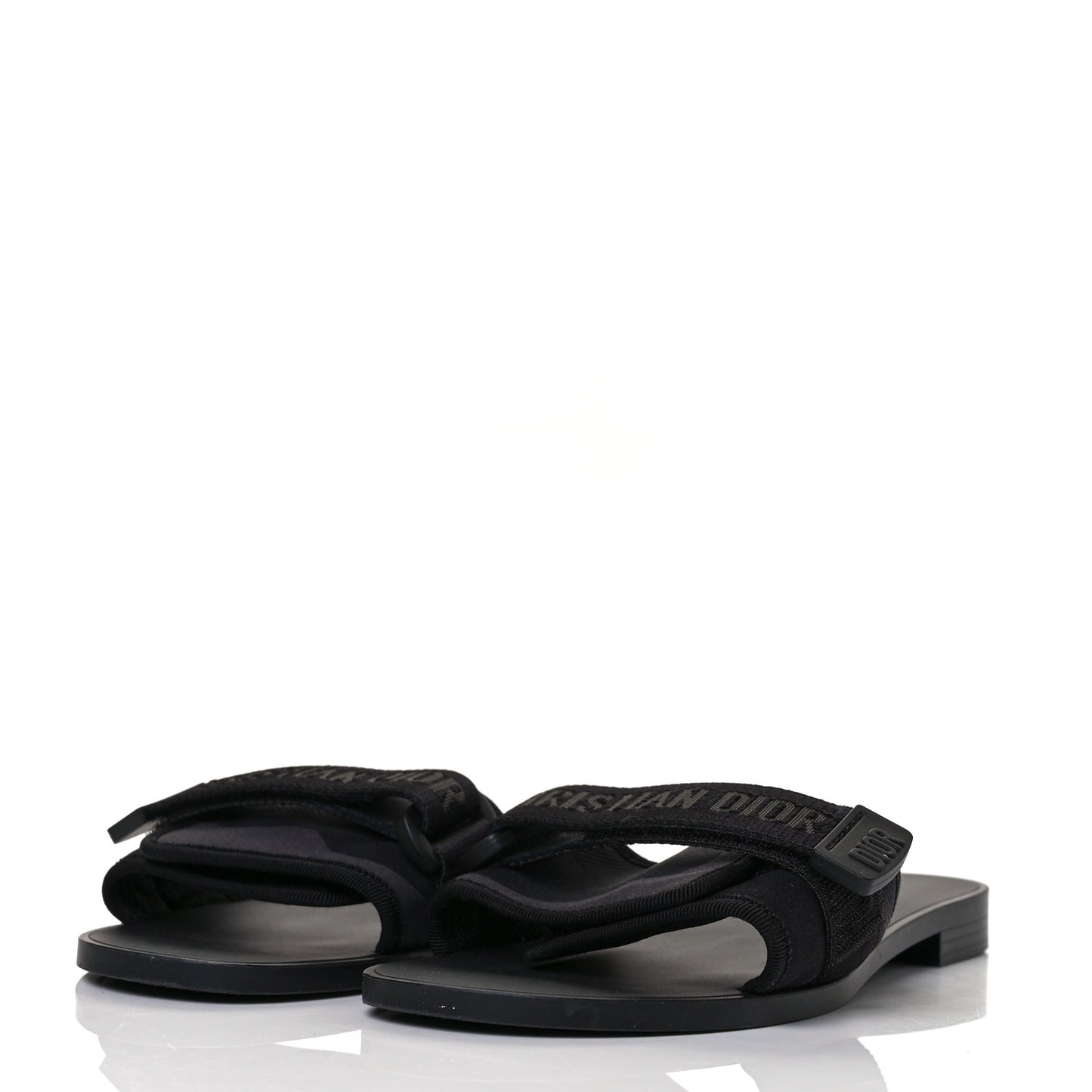 Technical Stretch Fabric Camouflage Dio(r)evolution Slide Sandals 38 Black Military